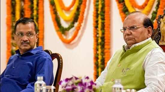 The Arvind Kejriwal-led AAP government and the lieutenant governor’s office have locked horns over the services ordinance promulgated by the Centre. (PTI)