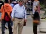 Google Street View images has captured Rex Heuermann, the alleged Gilgo Beach serial killer, talking to an unidentified woman (Google Maps) Google Street View images has captured Rex Heuermann, the alleged Gilgo Beach serial killer, talking to an unidentified woman (Google Maps)