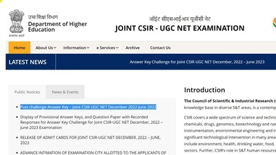 CSIR UGC NET 2023 final answer key released at csirnet.nta.nic.in CSIR UGC NET 2023 final answer key released at csirnet.nta.nic.in