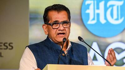 India’s G20 Sherpa, Amitabh Kant says the main focus of G20 summit talks were economic growth, climate action and digital transformation. (HT Photo) India’s G20 Sherpa, Amitabh Kant says the main focus of G20 summit talks were economic growth, climate action and digital transformation. (HT Photo)