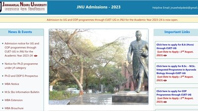 JNU UG admission 2023: Registration process for UG and COP begins through CUET JNU UG admission 2023: Registration process for UG and COP begins through CUET
