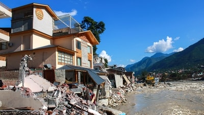 A flood-like situation is prevailing in 71 villages of Laksar, Khanpur, Roorkee, Bhagwanpur and Haridwar tehsils due to incessant rains in the past few days. (PTI) A flood-like situation is prevailing in 71 villages of Laksar, Khanpur, Roorkee, Bhagwanpur and Haridwar tehsils due to incessant rains in the past few days. (PTI)