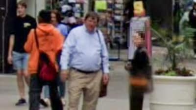 Google Street View images has captured Rex Heuermann, the alleged Gilgo Beach serial killer, talking to an unidentified woman (Google Maps) Google Street View images has captured Rex Heuermann, the alleged Gilgo Beach serial killer, talking to an unidentified woman (Google Maps)