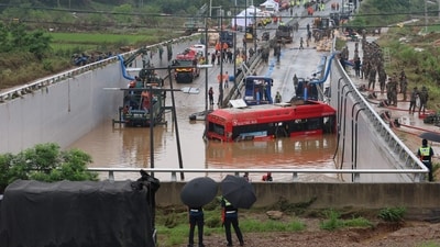 At least 40 people have died, 34 others are injured and more than 10,000 people have had to evacuate from their homes since July 9 after heavy rains caused flooding and landslides. (AFP) At least 40 people have died, 34 others are injured and more than 10,000 people have had to evacuate from their homes since July 9 after heavy rains caused flooding and landslides. (AFP)