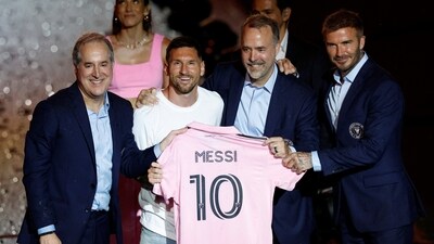 Lionel Messi joins a Miami side co-owned by another global soccer great in David Beckham. (REUTERS)