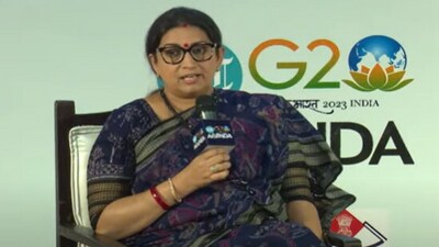 Smriti Irani at HT G-20 agenda summit (HT ) Smriti Irani at HT G-20 agenda summit (HT )