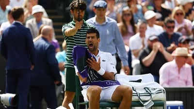 Serbia's Novak Djokovic has been slapped with a hefty fine by Wimbledon (REUTERS)