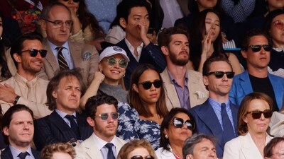 It was a starry affair as Tom Hiddleston was seen in the row in front of Andrew Garfield, Ariana Grande and Jonathan Bailey. Tom was accompanied by partner Zawe Ashton. In fron tof them were Nick Jonas and his mother-in-law Dr Madhu Chopra.&nbsp; (REUTERS)