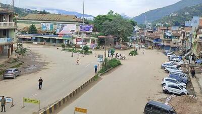 The shutdown was enforced from 6am in Chandel,Noney,Senapati,Tamenglong and Ukhrul districts. (HT photo) The shutdown was enforced from 6am in Chandel,Noney,Senapati,Tamenglong and Ukhrul districts. (HT photo)