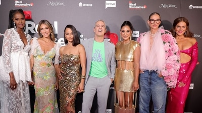 NEW YORK, NEW YORK - JULY 12: (L-R) Ubah Hassan, Erin Lichy, Sai De Silva, Andy Cohen, Jessel Taank, Jenna Lyons and Brynn Whitfield attend Bravo's "The Real Housewives Of New York City" Season 14 Premiere at The Rainbow Room on July 12, 2023 in New York City. Michael Loccisano/Getty Images/AFP (Photo by Michael loccisano / GETTY IMAGES NORTH AMERICA / Getty Images via AFP) (Getty Images via AFP) NEW YORK, NEW YORK - JULY 12: (L-R) Ubah Hassan, Erin Lichy, Sai De Silva, Andy Cohen, Jessel Taank, Jenna Lyons and Brynn Whitfield attend Bravo's "The Real Housewives Of New York City" Season 14 Premiere at The Rainbow Room on July 12, 2023 in New York City. Michael Loccisano/Getty Images/AFP (Photo by Michael loccisano / GETTY IMAGES NORTH AMERICA / Getty Images via AFP) (Getty Images via AFP)