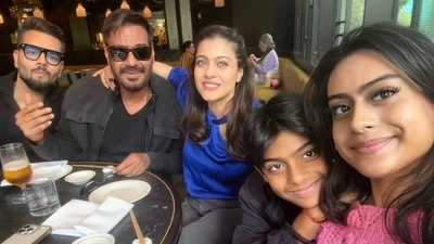 Ajay Devgn shared a picture from his brunch with family. Ajay Devgn shared a picture from his brunch with family.