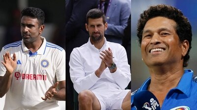 Ashwin and Tendulkar were clearly following the thrilling Wimbledon final Ashwin and Tendulkar were clearly following the thrilling Wimbledon final