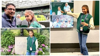 Mahesh Bhupathi and Saira were at the Wimbledon women's final in London. Mahesh Bhupathi and Saira were at the Wimbledon women's final in London.