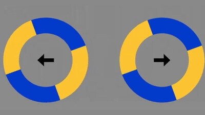 Optical Illusion: Are these circles static or in motion? (Twitter/@crazyiIIusions) Optical Illusion: Are these circles static or in motion? (Twitter/@crazyiIIusions)