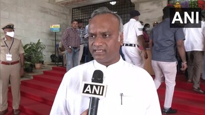 Priyank Kharge, son of Congress president Mallikarjun Kharge. (ANI) Priyank Kharge, son of Congress president Mallikarjun Kharge. (ANI)