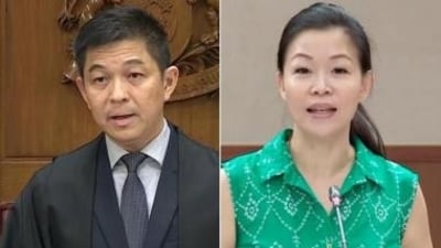 Speaker Tan Chuan Jin and MP Cheng Li Hui. Speaker Tan Chuan Jin and MP Cheng Li Hui.