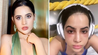 Uorfi Javed shared a makeup free selfie on her Instagram Stories. Uorfi Javed shared a makeup free selfie on her Instagram Stories.