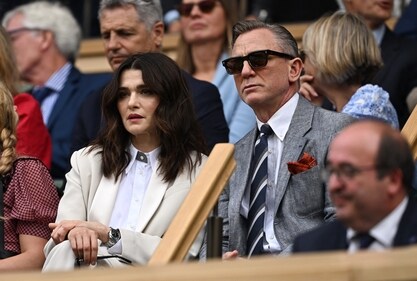 Daniel Craig during the match (Reuters)