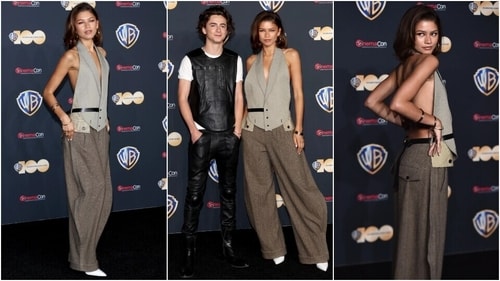Zendaya nails a twist in waistcoat trend. Zendaya nails a twist in waistcoat trend.