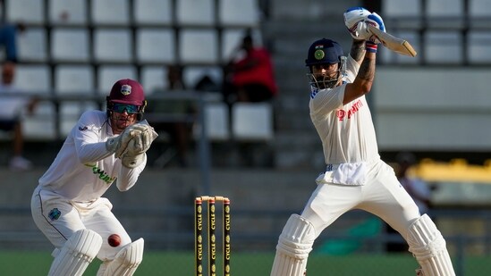Kohli took over 80 balls to his first boundary. (AP)