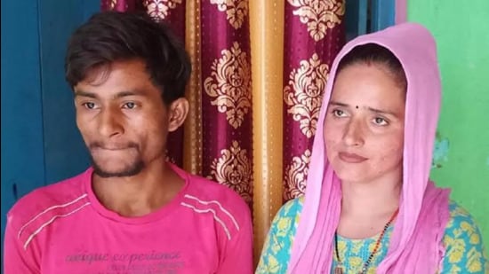 Seema Ghulam Haider and Sachin Meena. (Sourced)