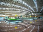A view of the New Integrated Terminal Building of Veer Savarkar International Airport, in Port Blair.