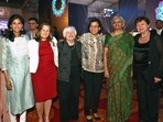 Union Finance Minister Nirmala Sitharaman with Gita Gopinath, First Deputy Managing Director (FDMD), International Monetary Fund (IMF), Canada Finance Minister Chrystia Freeland, United States Secretary of the Treasury, Janet Yellen, Indonesia Finance Minister Mulyani Indrawati and Kristalina Georgieva, MD, IMF at the 3rd G20 Finance Ministers and Central Bank Governors meeting gala dinner under the G20 India Presidency, in Gandhinagar on Tuesday. Union Finance Minister Nirmala Sitharaman with Gita Gopinath, First Deputy Managing Director (FDMD), International Monetary Fund (IMF), Canada Finance Minister Chrystia Freeland, United States Secretary of the Treasury, Janet Yellen, Indonesia Finance Minister Mulyani Indrawati and Kristalina Georgieva, MD, IMF at the 3rd G20 Finance Ministers and Central Bank Governors meeting gala dinner under the G20 India Presidency, in Gandhinagar on Tuesday.