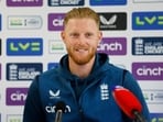 England's Ben Stokes during a press conference 