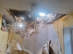 A view shows a building damaged during a Russian missile and drone strikes, amid Russia's attack on Ukraine, in Odesa, Ukraine July 18, 2023. (Reuters)