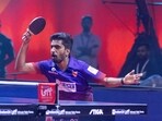 Sathiyan began the tie for Dabang Delhi TTC on a winning note as he defeated Bengaluru Smashers' Kirill Gerassimenko 2-1 Sathiyan began the tie for Dabang Delhi TTC on a winning note as he defeated Bengaluru Smashers' Kirill Gerassimenko 2-1