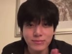 BTS' Jungkook during a live session. BTS' Jungkook during a live session.