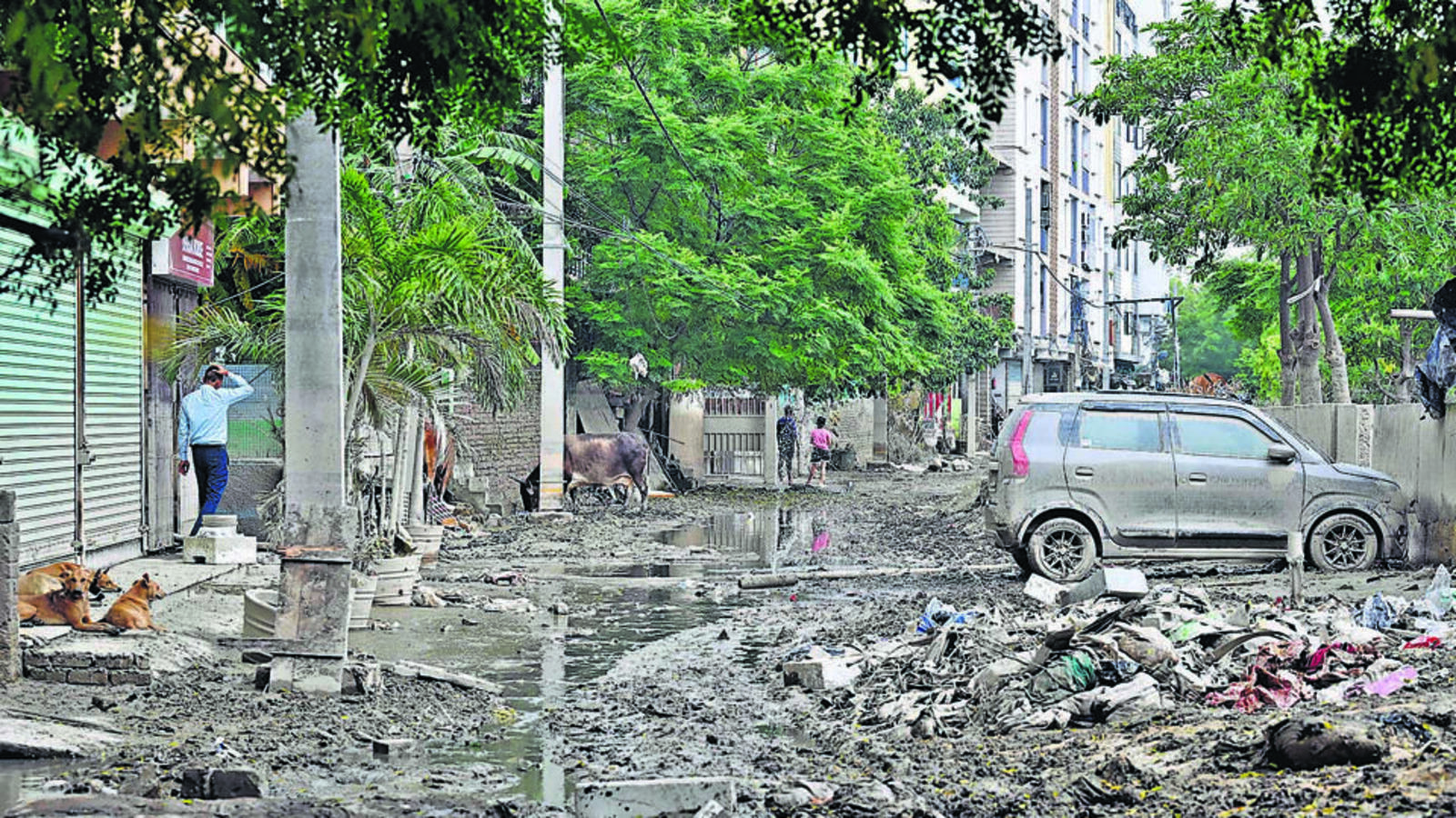 Delhi floods: We've been cleaning up the slurry of mud, water for last two days, say Majnu ka Tila residents - Vimarsana News