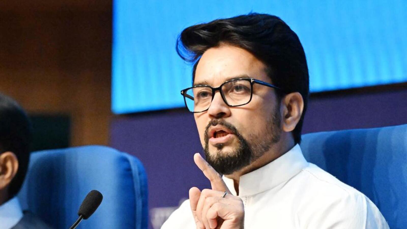 OTT platforms must be sensitive to India's cultural diversity: Anurag Thakur | Latest News India - Vimarsana News