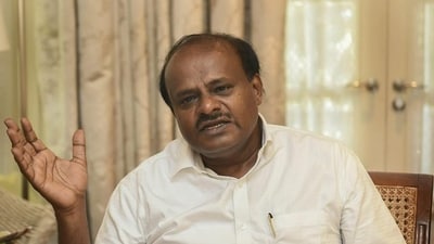 Former Karnataka chief minister and Janata Dal (Secular) or JD(S) leader HD Kumaraswamy. Former Karnataka chief minister and Janata Dal (Secular) or JD(S) leader HD Kumaraswamy.