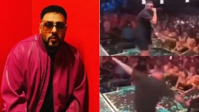 Badshah spoke about a video in which a person fell off from a stage. Badshah spoke about a video in which a person fell off from a stage.