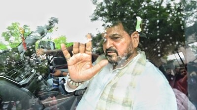 Brij Bhushan Sharan Singh, WFI Chief, leaves the Rouse Avenue Court after getting interim Bail in an alleged harassment case (Sanchit Khanna/Hindustan Times)