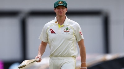 Steven Smith during practice (Reuters)