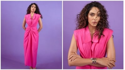 The Barbie fashion trend is currently taking the internet by storm. Celebrities are also participating and are nailing their pink looks. Recently, actor Sobhita Dhulipala took to her Instagram handle to share photos of herself in Barbie themed outfit. (Instagram/@sobhitad) The Barbie fashion trend is currently taking the internet by storm. Celebrities are also participating and are nailing their pink looks. Recently, actor Sobhita Dhulipala took to her Instagram handle to share photos of herself in Barbie themed outfit. (Instagram/@sobhitad)