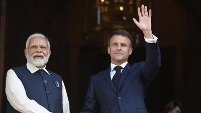 French President Emmanuel Macron and India’s Prime Minister Narendra Modi during their meeting in Paris. (AFP picture) French President Emmanuel Macron and India’s Prime Minister Narendra Modi during their meeting in Paris. (AFP picture)