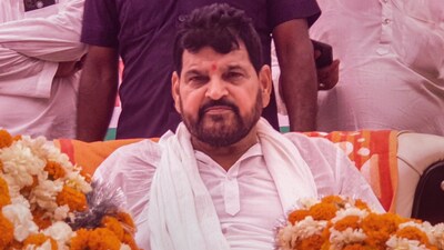 BJP MP and WFI chief Brij Bhushan Sharan Singh. (PTI)
