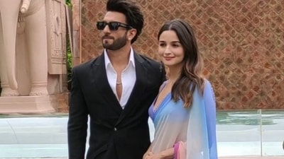 Alia Bhatt and Ranveer Singh promote Rocky Aur Rani Kii Prem Kahaani in Delhi. (Instagram) Alia Bhatt and Ranveer Singh promote Rocky Aur Rani Kii Prem Kahaani in Delhi. (Instagram)