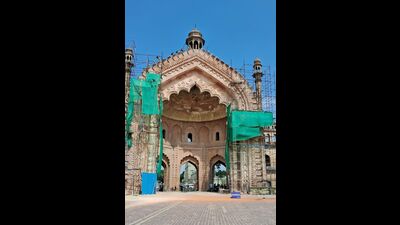 The restoration work is ongoing. (HT Photo)