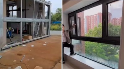 The image shows the window design that has impressed Anand Mahindra. (Twitter/@enginven) The image shows the window design that has impressed Anand Mahindra. (Twitter/@enginven)