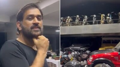 How amazing is MS Dhoni's showroom? (Screengrab) How amazing is MS Dhoni's showroom? (Screengrab)