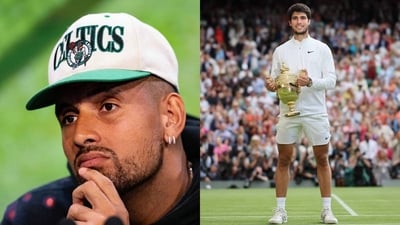 Nick Kyrgios was impressed with Carlos Alcaraz as the Spaniard beat Novak Djokovic Nick Kyrgios was impressed with Carlos Alcaraz as the Spaniard beat Novak Djokovic