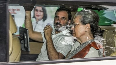 Congress Parliamentary Party (CPP) Chairperson Sonia Gandhi and Congress leader Rahul Gandhi. (ANI) Congress Parliamentary Party (CPP) Chairperson Sonia Gandhi and Congress leader Rahul Gandhi. (ANI)