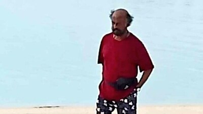A Twitter user shared Rajinikanth's picture from Maldives.