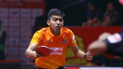 Harmeet Desai has been picked in the Asian Games squad but will only feature in team and mixed doubles events. (Sandeep Shetty / Focus Sports / Ultimate Table Tennis)