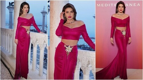 Priyanka Chopra in a gorgeous look for a Bulgari event. (Instagram) Priyanka Chopra in a gorgeous look for a Bulgari event. (Instagram)