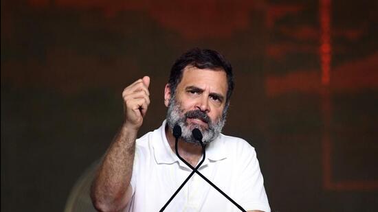 Congress leader Rahul Gandhi . (PTI)
